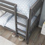 Blisswood Wooden Twin-Over-Twin Bunk Bed