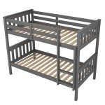 Blisswood Wooden Twin-Over-Twin Bunk Bed