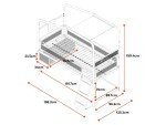 X-Rocker Contra Gaming Bunk Bed with Storage