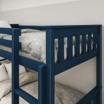 Blisswood Blue Double Bunk Bed with Storage