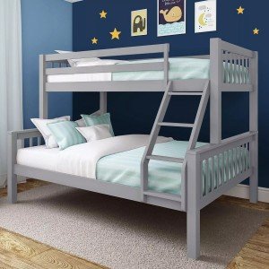 Triple Bunk Beds for Kids with Stairs