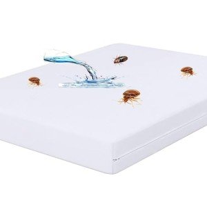 Zippered Waterproof Double Mattress Protector Cover
