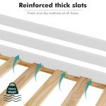 Kids' Solid Pine Mid Sleeper Bunk Bed with Stairs
