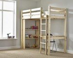 Icarus Bunk Bed with Table, Chair, Bookcase