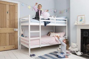 White Wooden Kids Otto Bunk Bed by Noa & Nani