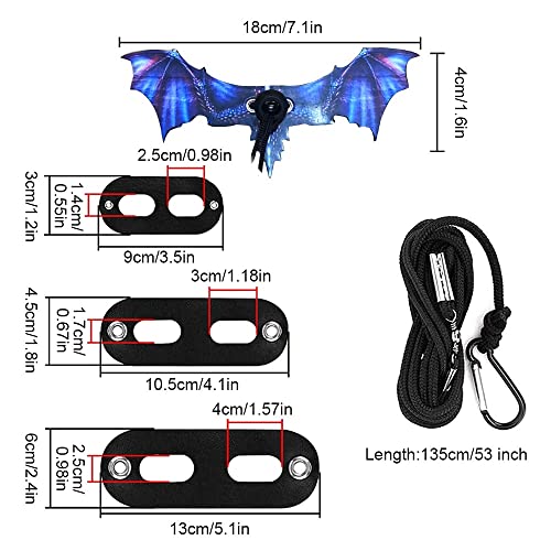 Adjustable Bearded Dragon Leash with Cool Wings