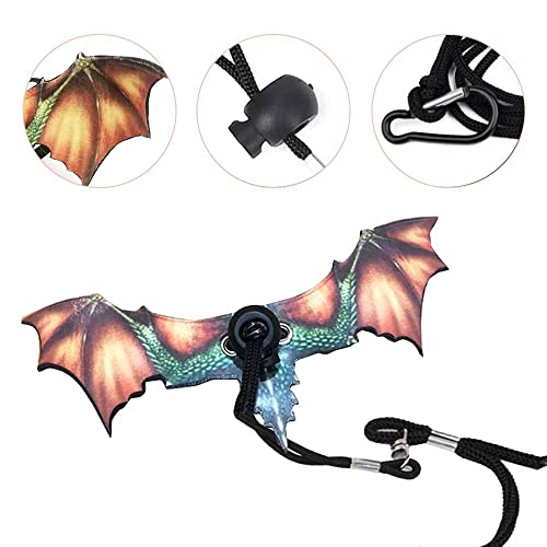 Adjustable Bearded Dragon Leash with Cool Wings