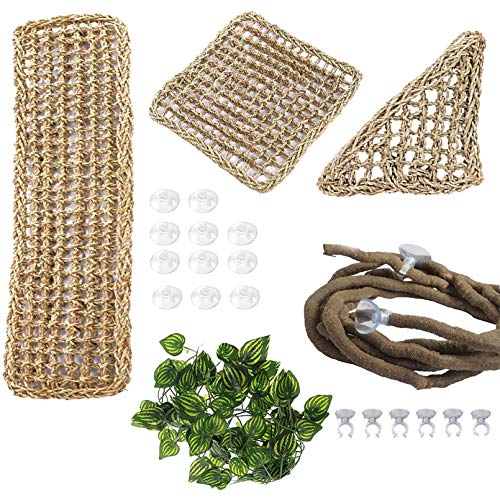 Bearded Dragon Seagrass Hammock and Climbing Decor