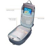 Chic Dark Slate Travel Backpack 28L