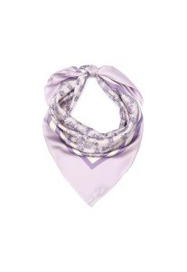 Coach Women's Purple Silk Square Scarf