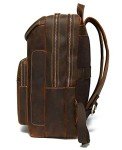 LANNSYNE Vintage Leather Laptop Backpack for Men