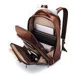 Cognac Leather Backpack by Samsonite – Classic Style