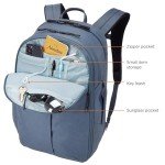 Chic Dark Slate Travel Backpack 28L