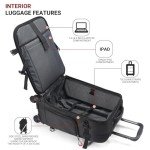 Star Cloud Water-Resistant Rolling Backpack with Wheels