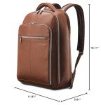 Cognac Leather Backpack by Samsonite – Classic Style