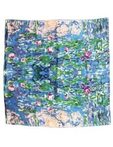 Monet Water Lilies Silk Scarf for Women