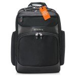 Luxury Black Leather Laptop Backpack by EVERKI