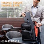 Luxury Black Leather Laptop Backpack by EVERKI