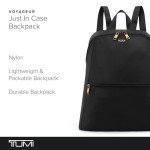 TUMI Luxe Black Foldable Travel Backpack