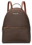 Michael Kors Sheila Brown Logo Medium Backpack