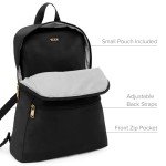 TUMI Luxe Black Foldable Travel Backpack