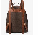 Michael Kors Sheila Brown Logo Medium Backpack