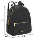 COACH Jordyn Black Leather Backpack