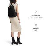 TUMI Luxe Black Foldable Travel Backpack