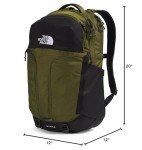 Sleek Forest Olive Commuter Laptop Backpack