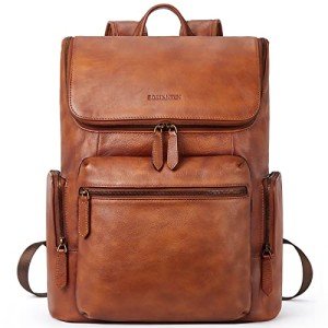 BOSTANTEN Stylish Vintage Leather Backpack for Men