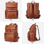 BOSTANTEN Stylish Vintage Leather Backpack for Men