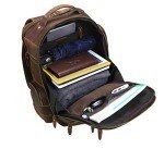 LANNSYNE Vintage Leather 15.6" Laptop Backpack
