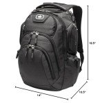 Sleek Black Laptop Backpack for Professionals