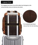 LANNSYNE Vintage Leather Laptop Backpack for Men