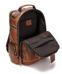 LANNSYNE Vintage Leather Laptop Backpack for Men