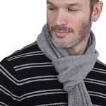 Luxurious Cashmere Winter Wrap Scarf in Heather Grey