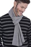 Luxurious Cashmere Winter Wrap Scarf in Heather Grey