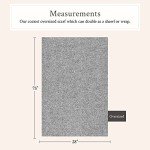 Light Gray Alpaca Scarf for Men - Maloca