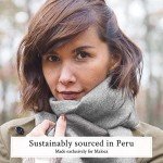 Light Gray Alpaca Scarf for Men - Maloca