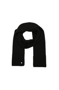 Kate Spade Women's Black Wool Blend Scarf