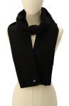 Kate Spade Women's Black Wool Blend Scarf