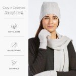 Elegant 3-Piece Cashmere Hat, Gloves & Scarf Set