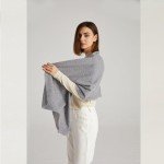 Light Gray Cashmere Shawl - Extra Large Scarf