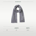 Light Gray Cashmere Shawl - Extra Large Scarf