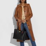 COACH Willow Tote in Black Pebble Leather