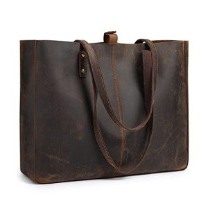 S-ZONE Luxury Leather Shoulder Tote for Women