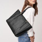 Fossil Women's Black Leather Carlie Tote Bag