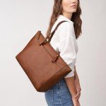 Fossil Rachel Leather Tote Bag in Medium Brown