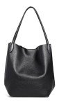 Madewell Soft Grain Black Large Shopper Tote