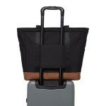 Herschel Heritage Tote Bag in Black/Saddle Brown